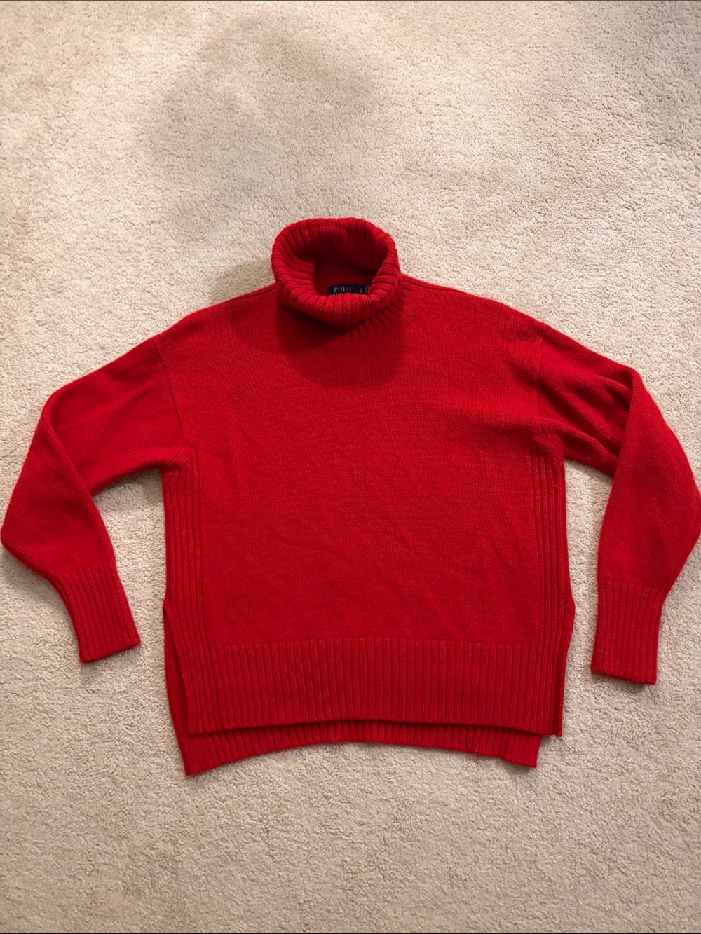 Polo by Ralph Lauren  Red Turtleneck Sweater